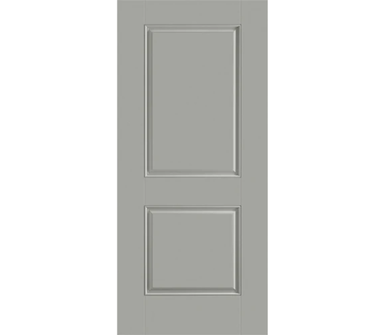 Bozeman Two Panel Square Fiberglass Entry Door